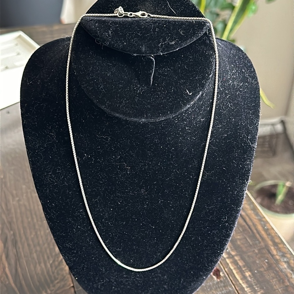 🍄Metalsmith 16 inch silver 925 box chain - Picture 5 of 7